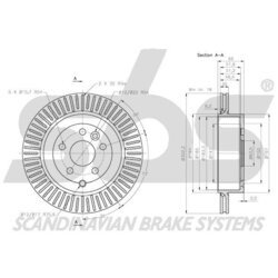 Brzdový kotúč SBS 1815204033 - obr. 2