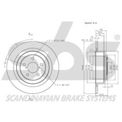 Brzdový kotúč SBS 1815204415 - obr. 2