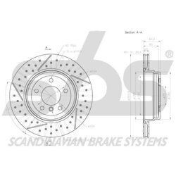 Brzdový kotúč SBS 18153115106 - obr. 2