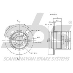 Brzdový kotúč SBS 1815311546 - obr. 2