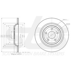 Brzdový kotúč SBS 18153125113 - obr. 2