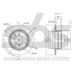 Brzdový kotúč SBS 1815201523 - obr. 2