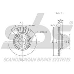 Brzdový kotúč SBS 1815202329 - obr. 2