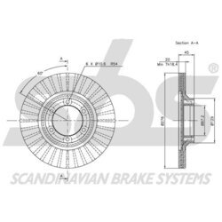 Brzdový kotúč SBS 1815203006 - obr. 2