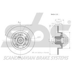 Brzdový kotúč SBS 1815203990 - obr. 2