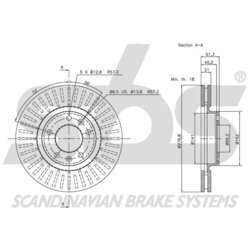 Brzdový kotúč SBS 1815204020 - obr. 2