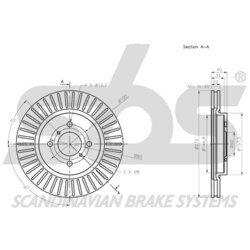 Brzdový kotúč SBS 1815205228 - obr. 2