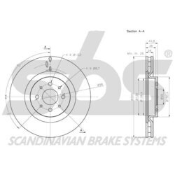 Brzdový kotúč SBS 1815311029 - obr. 2