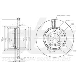 Brzdový kotúč SBS 18153115123 - obr. 2