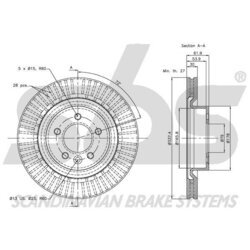 Brzdový kotúč SBS 1815314027 - obr. 2