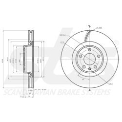 Brzdový kotúč SBS 18153147182 - obr. 2