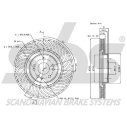 Brzdový kotúč SBS 1815343356 - obr. 2