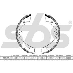 Sada brzd. čeľustí parkov. brzdy SBS 18492747829 - obr. 1