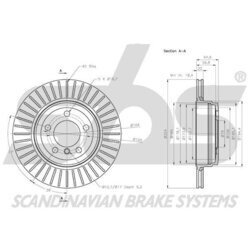 Brzdový kotúč SBS 1815201578 - obr. 2