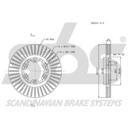 Brzdový kotúč SBS 1815203256 - obr. 2