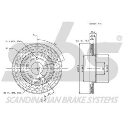 Brzdový kotúč SBS 1815203370 - obr. 2