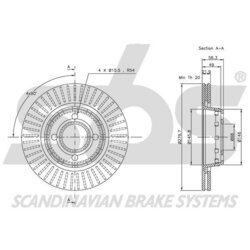 Brzdový kotúč SBS 1815204740 - obr. 2