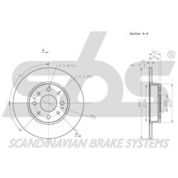 Brzdový kotúč SBS 1815311028 - obr. 2