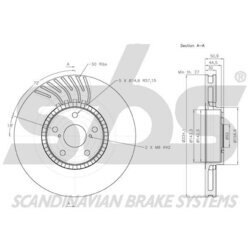 Brzdový kotúč SBS 18153145104 - obr. 2