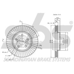 Brzdový kotúč SBS 1815314592 - obr. 2