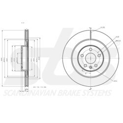 Brzdový kotúč SBS 1815314873 - obr. 2