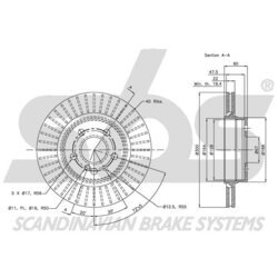 Brzdový kotúč SBS 1815203331 - obr. 2