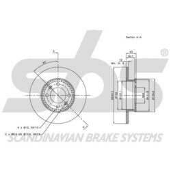 Brzdový kotúč SBS 1815204024 - obr. 2