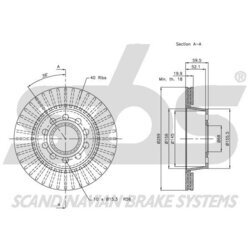 Brzdový kotúč SBS 1815204781 - obr. 2