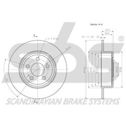 Brzdový kotúč SBS 1815209323 - obr. 2