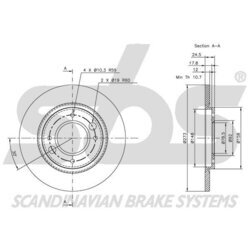 Brzdový kotúč SBS 1815209907 - obr. 1