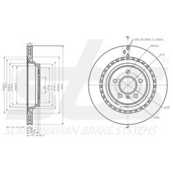 Brzdový kotúč SBS 18153133144 - obr. 2