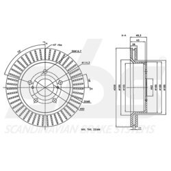 Brzdový kotúč SBS 18153145183 - obr. 2