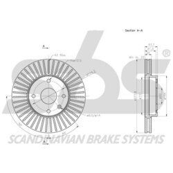 Brzdový kotúč SBS 1815315018 - obr. 2