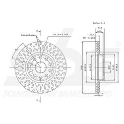 Brzdový kotúč SBS 1815202333 - obr. 2