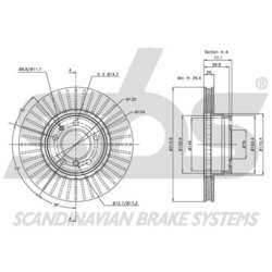 Brzdový kotúč SBS 1815311534 - obr. 2