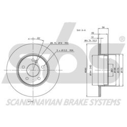 Brzdový kotúč SBS 1815313340 - obr. 2