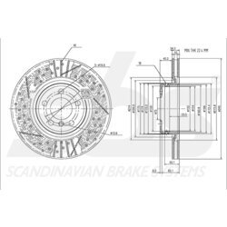 Brzdový kotúč SBS 18153415109 - obr. 2