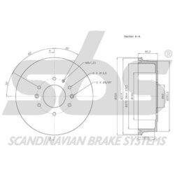 Brzdový bubon SBS 1825252545 - obr. 2