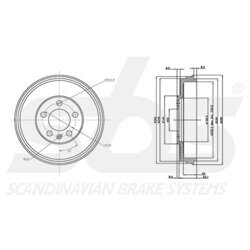 Brzdový bubon SBS 1825254304 - obr. 2