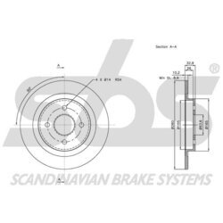 Brzdový kotúč SBS 1815202574 - obr. 2