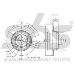 Brzdový kotúč SBS 1815202631 - obr. 2