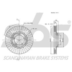 Brzdový kotúč SBS 1815203029 - obr. 2