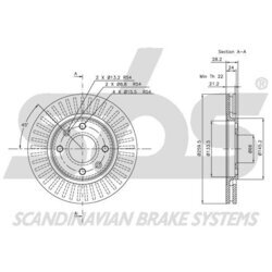 Brzdový kotúč SBS 1815203719 - obr. 2