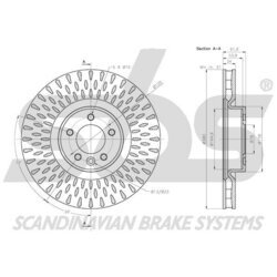 Brzdový kotúč SBS 1815204042 - obr. 2