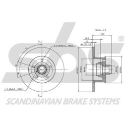 Brzdový kotúč SBS 1815204720 - obr. 2