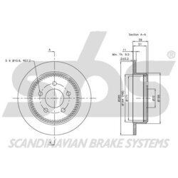 Brzdový kotúč SBS 1815209307 - obr. 2