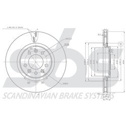 Brzdový kotúč SBS 1815311962 - obr. 2