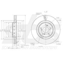 Brzdový kotúč SBS 1815312684 - obr. 2