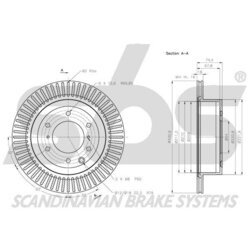 Brzdový kotúč SBS 1815313056 - obr. 2