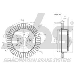 Brzdový kotúč SBS 1815313448 - obr. 2